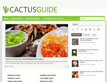 Tablet Screenshot of cactus-guide.com
